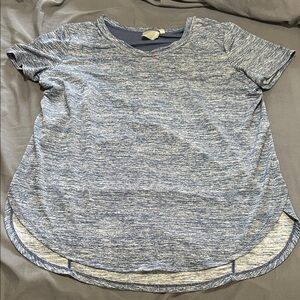 Athleta Heathered Gray Short Sleeve Top